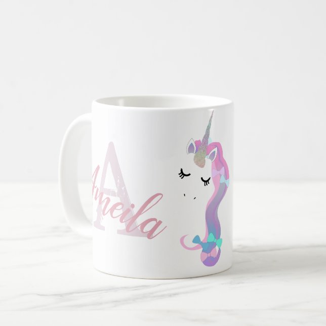 Custom unicorn cup  (Front Left)