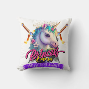 Custom Unicorn Princess Protection Agency Father T Cushion