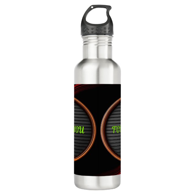 Custom Unique and Personalised Water Bottle Design (Front)