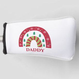 Custom Unique Family Christmas Boho Rainbow Golf Head Cover