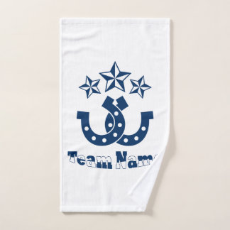 Custom Unique Personalised Horseshoe Hand Towel