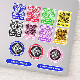 Custom Unique QR Codes - Promotional Stickers