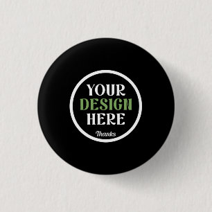custom, unique, sleek & minimalist 3 cm round badge