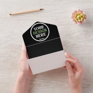 custom, unique, sleek & minimalist all in one invitation