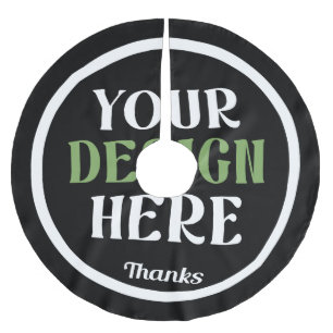 custom, unique, sleek & minimalist brushed polyester tree skirt