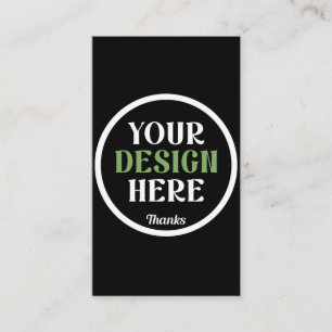 custom, unique, sleek & minimalist  business card