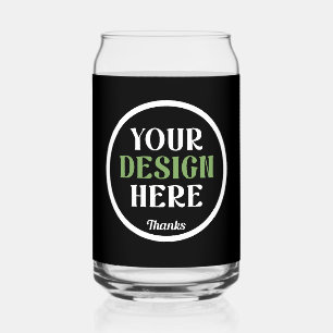 custom, unique, sleek & minimalist can glass