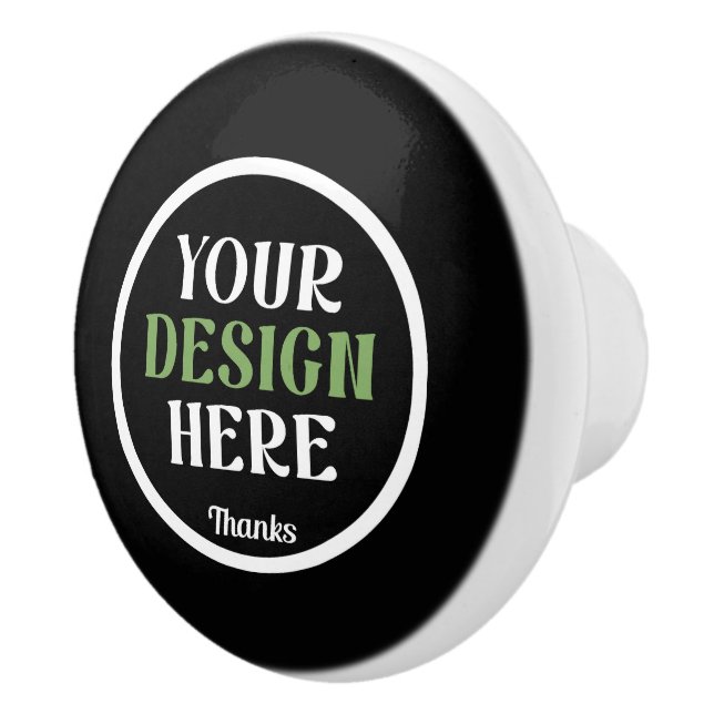 custom, unique, sleek & minimalist ceramic knob (Right)