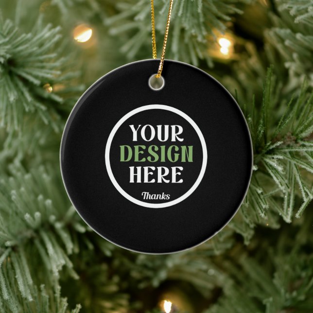 custom, unique, sleek & minimalist ceramic ornament (Tree)