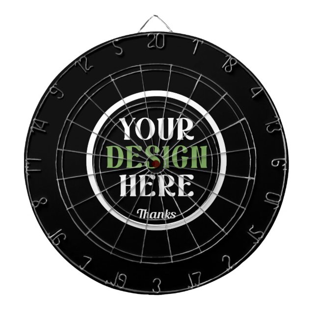 custom, unique, sleek & minimalist dartboard (Front)
