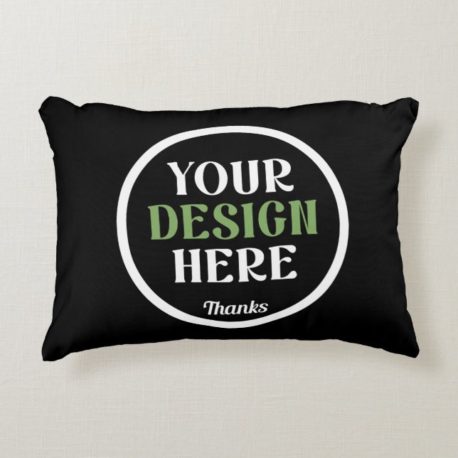 custom, unique, sleek & minimalist decorative cushion (Front)