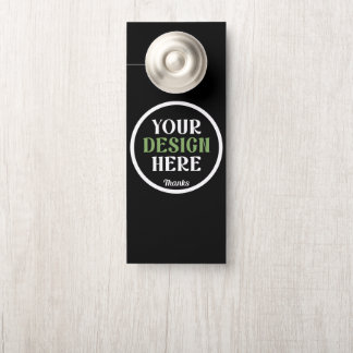 custom, unique, sleek & minimalist door hanger