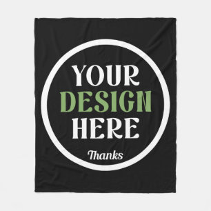 custom, unique, sleek & minimalist fleece blanket