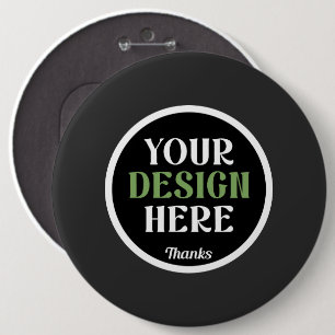 custom, unique, sleek & minimalist hershey®'s kiss 6 cm round badge