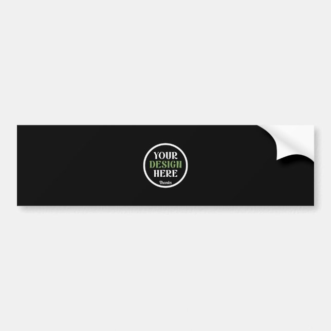 custom, unique, sleek & minimalist hershey®'s kiss bumper sticker (Front)