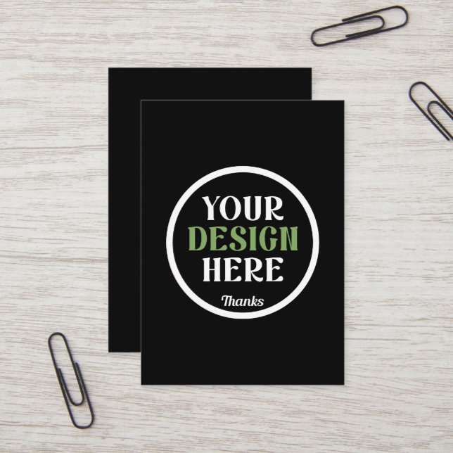 custom, unique, sleek & minimalist hershey®'s kiss business card (Front/Back In Situ)