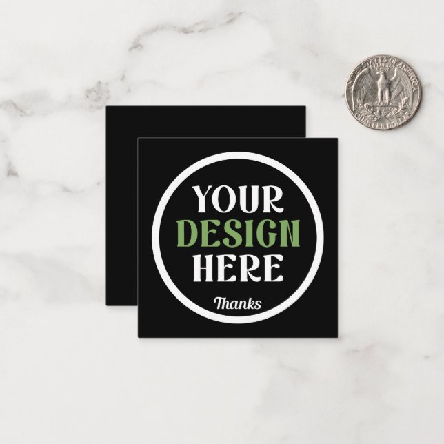 custom, unique, sleek & minimalist hershey®'s kiss card (Front/Back In Situ)