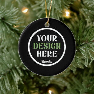 custom, unique, sleek & minimalist hershey®'s kiss ceramic ornament