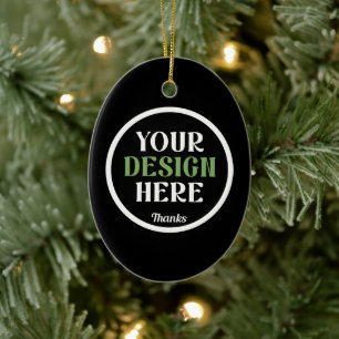 custom, unique, sleek & minimalist hershey®'s kiss ceramic ornament