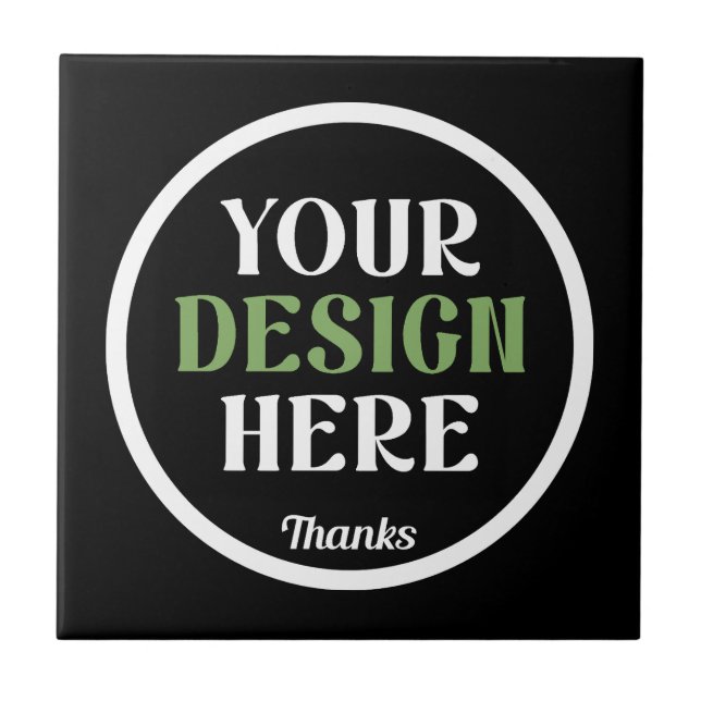 custom, unique, sleek & minimalist hershey®'s kiss ceramic tile (Front)