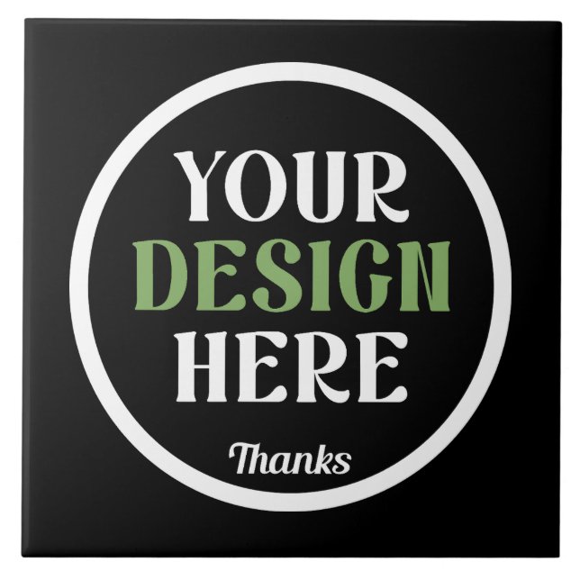 custom, unique, sleek & minimalist hershey®'s kiss ceramic tile (Front)