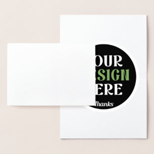 custom, unique, sleek & minimalist hershey®'s kiss foil card