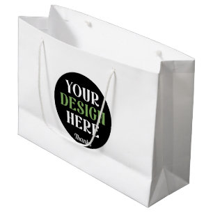 custom, unique, sleek & minimalist hershey®'s kiss large gift bag