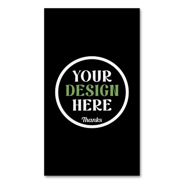 custom, unique, sleek & minimalist hershey®'s kiss 	Magnetic business card (Front Vertical)