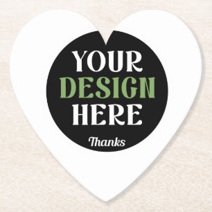 custom, unique, sleek & minimalist hershey®'s kiss paper coaster