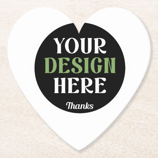 custom, unique, sleek & minimalist hershey®'s kiss paper coaster (Front)