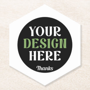 custom, unique, sleek & minimalist hershey®'s kiss paper coaster