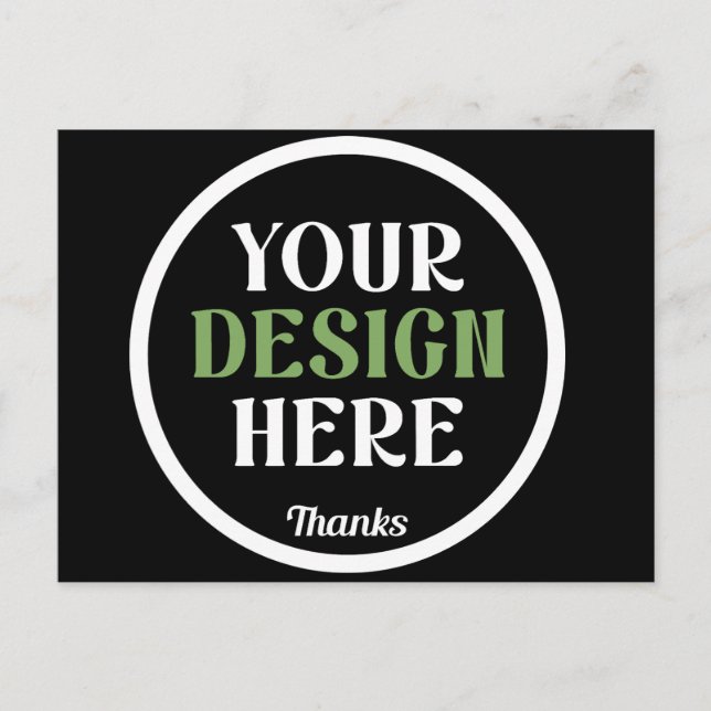 custom, unique, sleek & minimalist hershey®'s kiss postcard (Front)