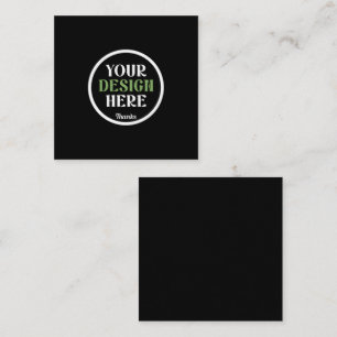 custom, unique, sleek & minimalist hershey®'s kiss square business card