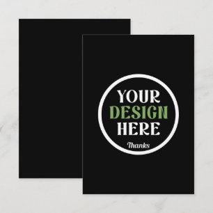 custom, unique, sleek & minimalist hershey®'s kiss thank you card
