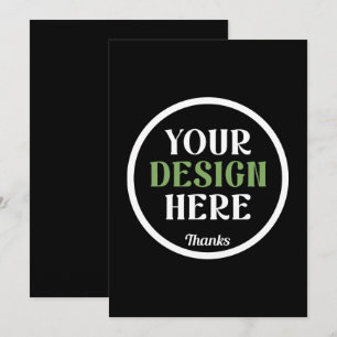 custom, unique, sleek & minimalist hershey®'s kiss thank you card