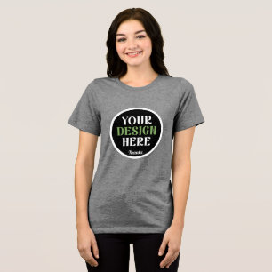 custom, unique, sleek & minimalist hershey®'s kiss Tri-Blend shirt