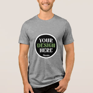 custom, unique, sleek & minimalist hershey®'s kiss Tri-Blend shirt