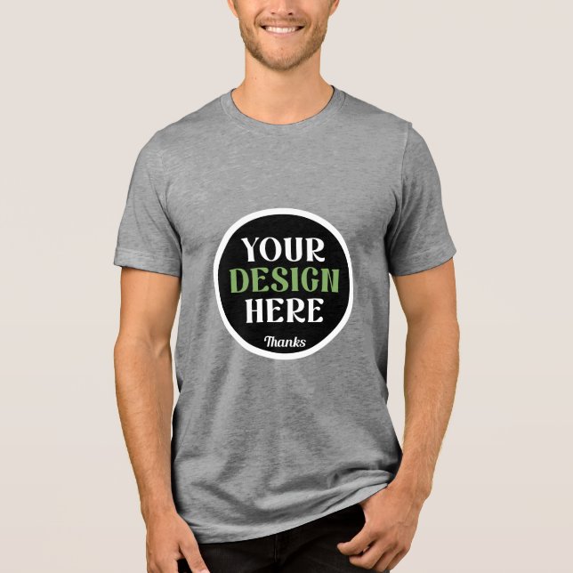 custom, unique, sleek & minimalist hershey®'s kiss Tri-Blend shirt (Front)