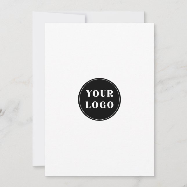 custom, unique, sleek & minimalist invitation (Front)