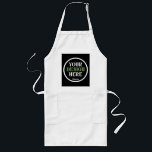custom, unique, sleek & minimalist long apron<br><div class="desc">This design is accessible to all. Feel free to customise the logo,  images,  text,  and colours according to your preferences. Thank you very much.</div>