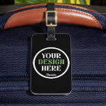 custom, unique, sleek & minimalist luggage tag<br><div class="desc">This design is accessible to all. Feel free to customise the logo,  images,  text,  and colours according to your preferences. Thank you very much.</div>