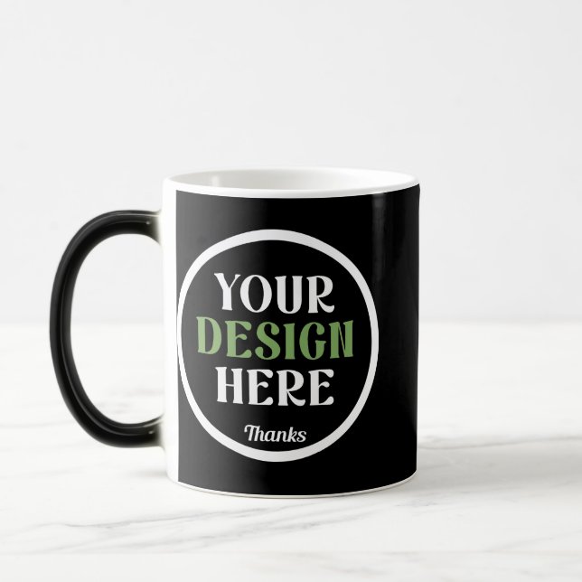 custom, unique, sleek & minimalist magic mug (Left)