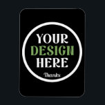 custom, unique, sleek & minimalist magnet<br><div class="desc">This design is accessible to all. Feel free to customise the logo,  images,  text,  and colours according to your preferences. Thank you very much.</div>