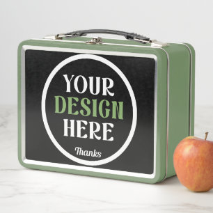 custom, unique, sleek & minimalist metal lunch box