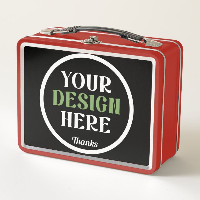 custom, unique, sleek & minimalist metal lunch box (Front)