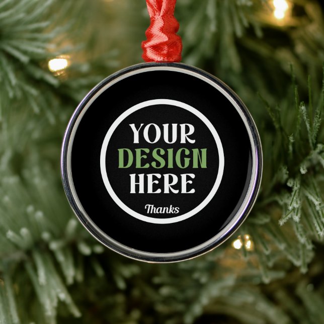 custom, unique, sleek & minimalist metal ornament (Tree)