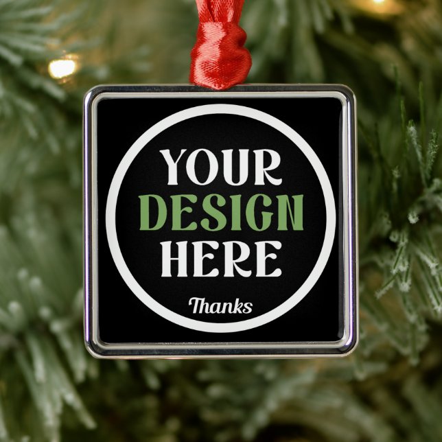 custom, unique, sleek & minimalist metal ornament (Tree)