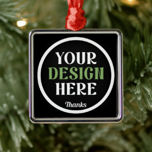 custom, unique, sleek & minimalist metal ornament