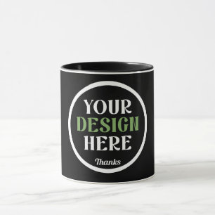 custom, unique, sleek & minimalist mug