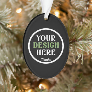 custom, unique, sleek & minimalist ornament
